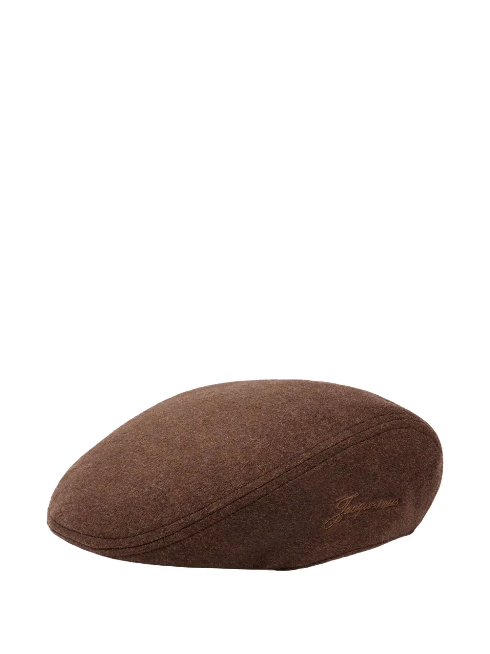 Jacquemus Le Valérie Wool Beret In Brown