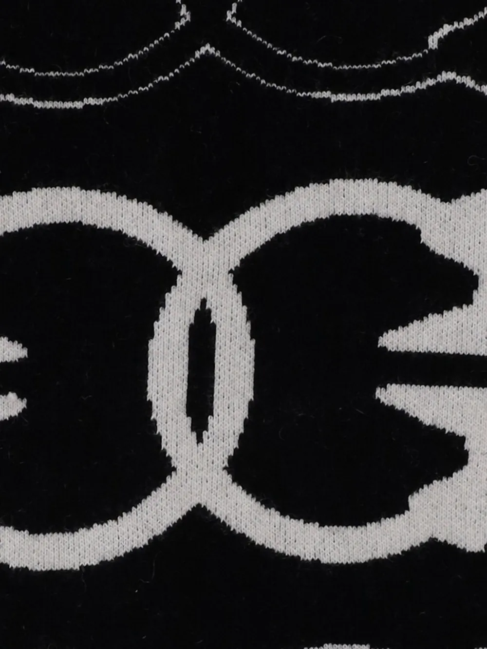 PINKO Love Birds sjaal met franje Zwart