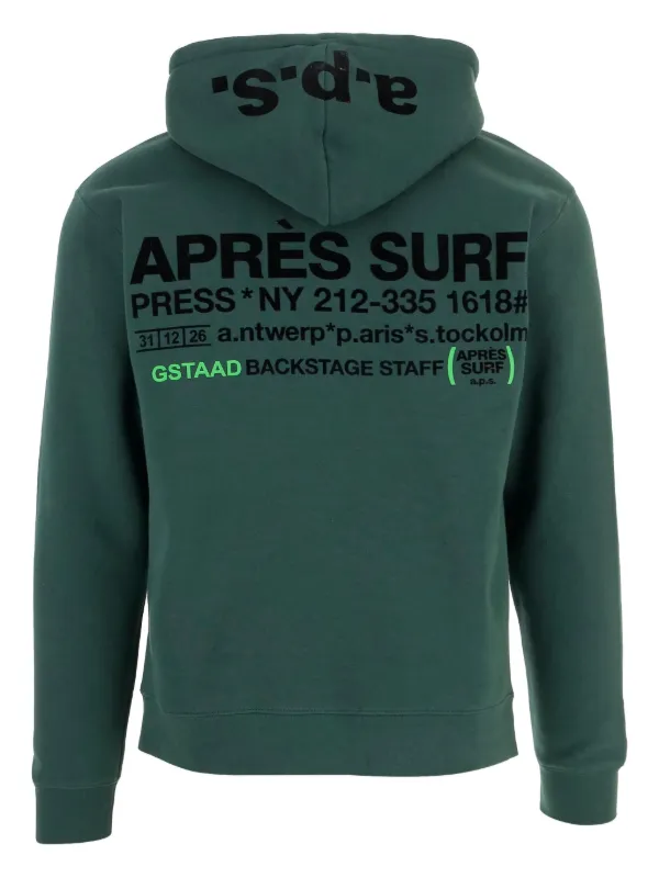 Après Surf Felpa Con Cappuccio e Logo Verde FARFETCH IT