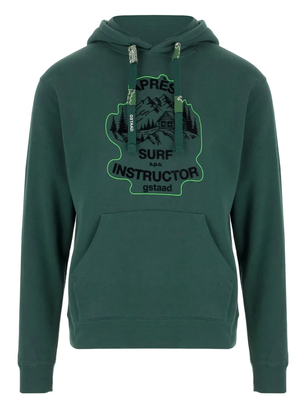 Après Surf logo-print hoodie | Green | Image 1