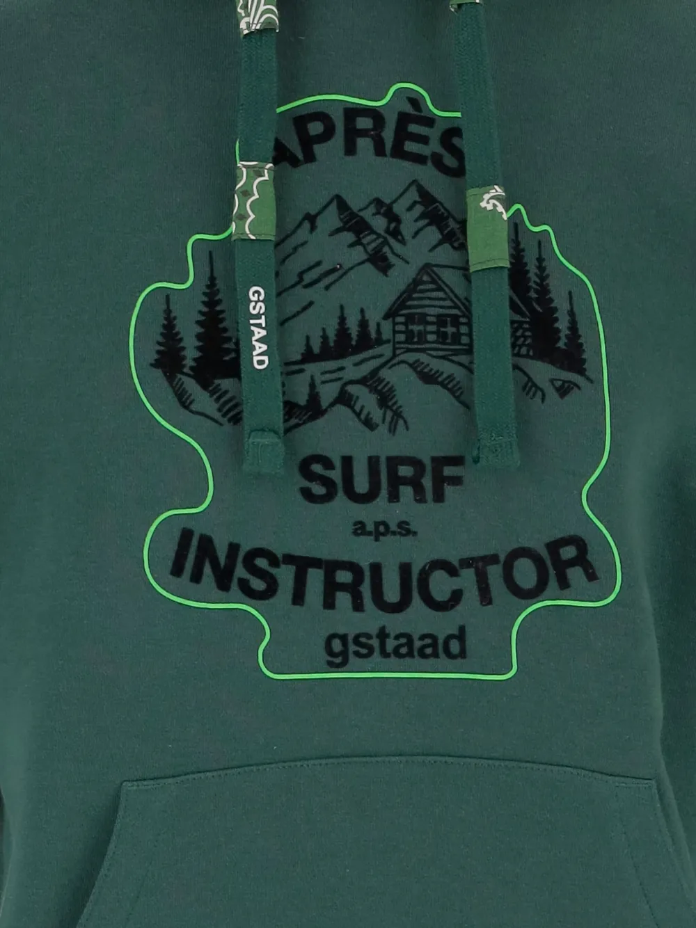 Après Surf Logo-print Hoodie - Green 