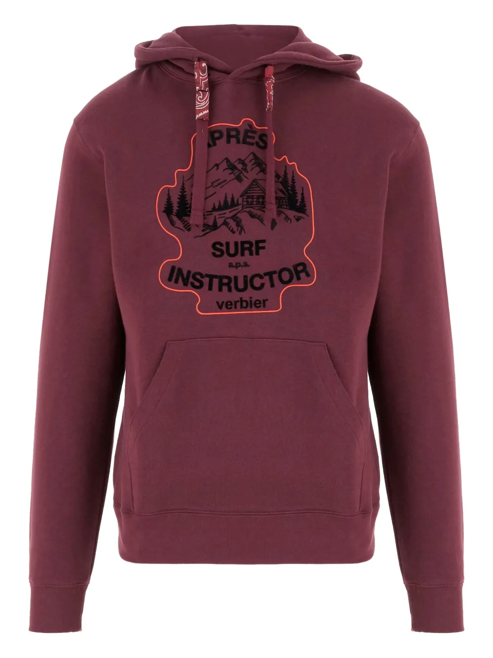 Après Surf logo-print hoodie | Red | Image 1
