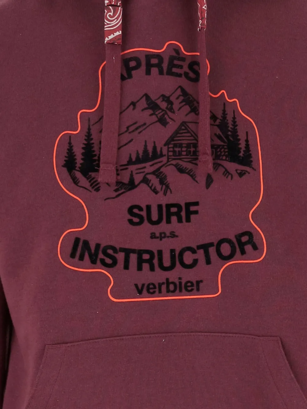  Après Surf Logo-print Hoodie - Red 