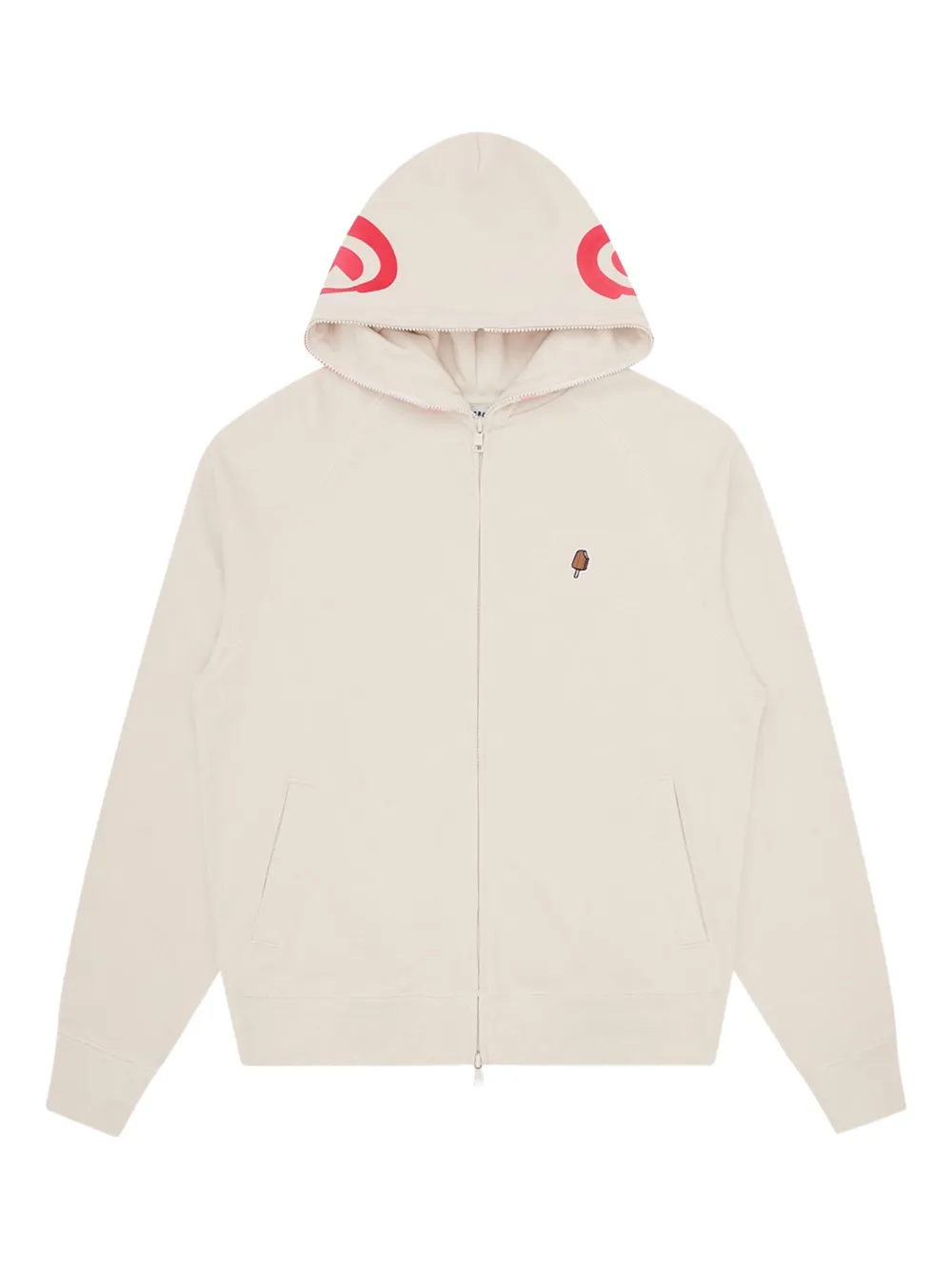 ICECREAM Icecream zip-up hoodie | White | Image 1