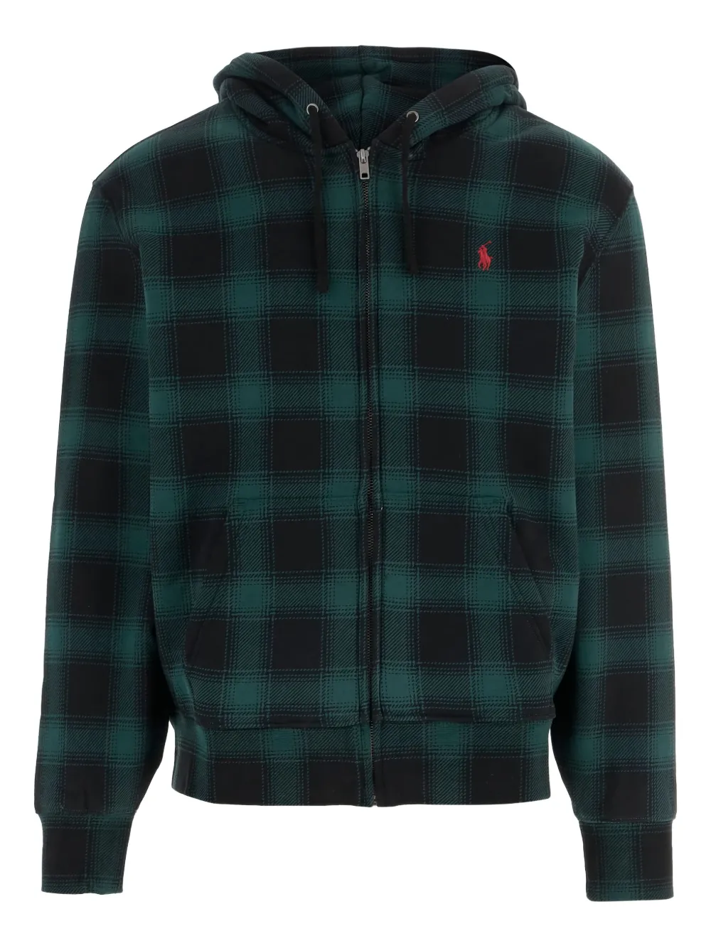 Polo Ralph Lauren チェック ジップパーカー - グリーン