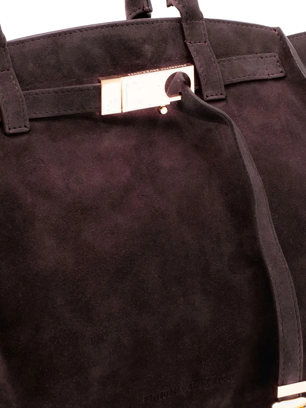 Benedetta Bruzziches Leren shopper - Bruin