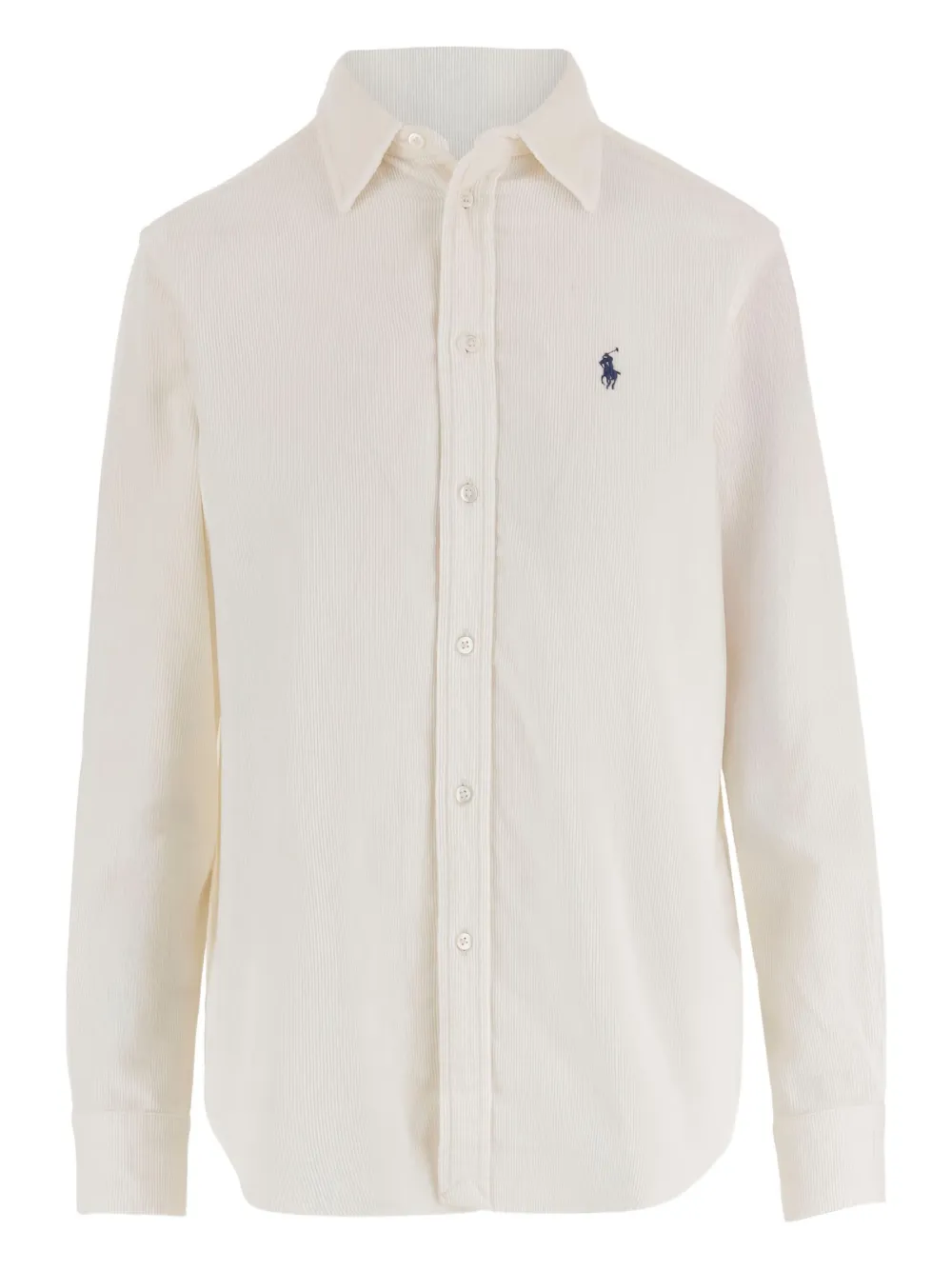 Polo Ralph Lauren embroidered-logo corduroy shirt | White | Image 1