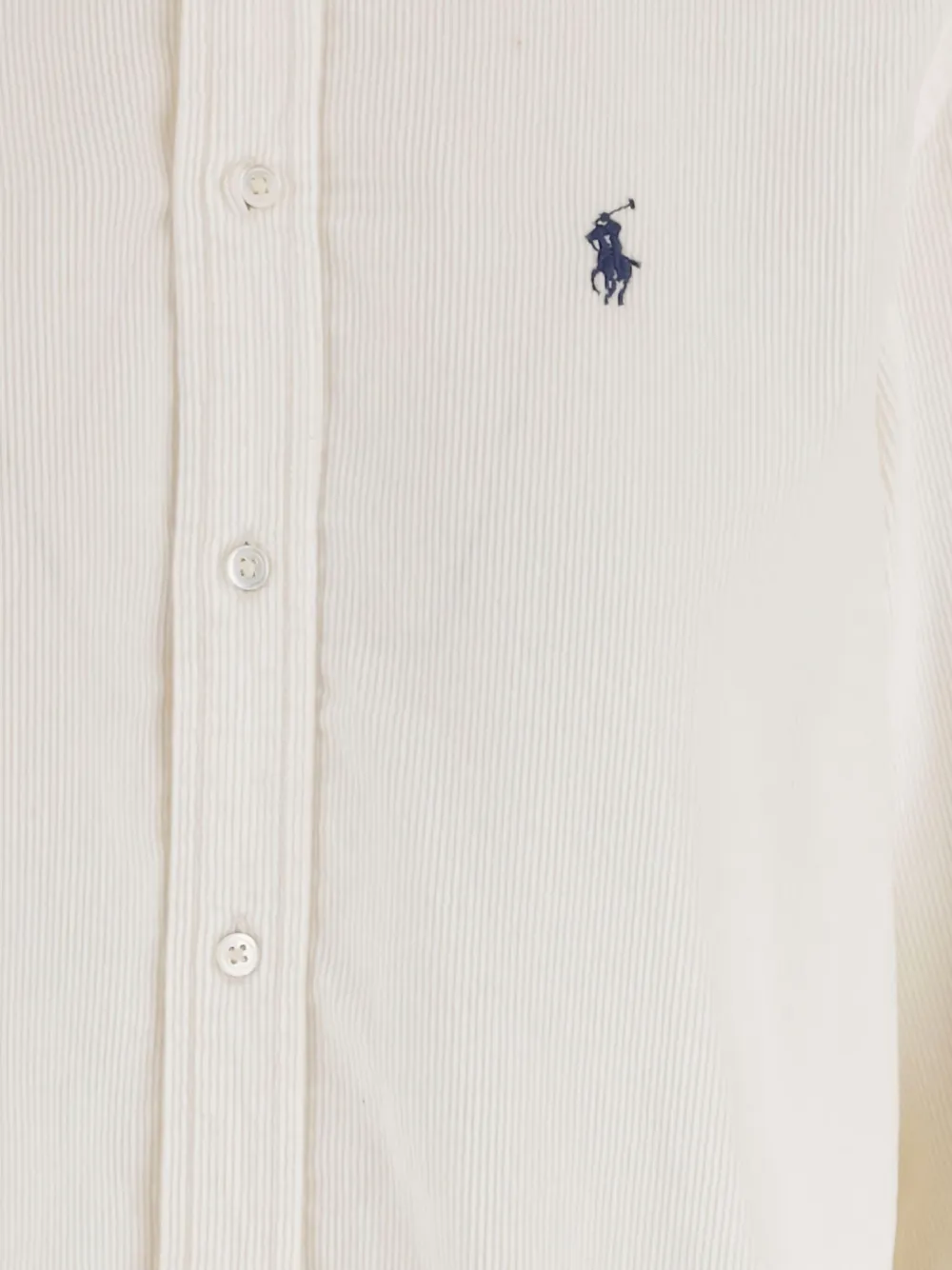 Polo Ralph Lauren Womens Logo-embroidered Short-sleeve Linen Shirt White Xs In White