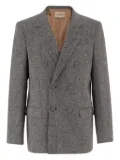 Valentino Garavani double-breasted speckled blazer - Grey