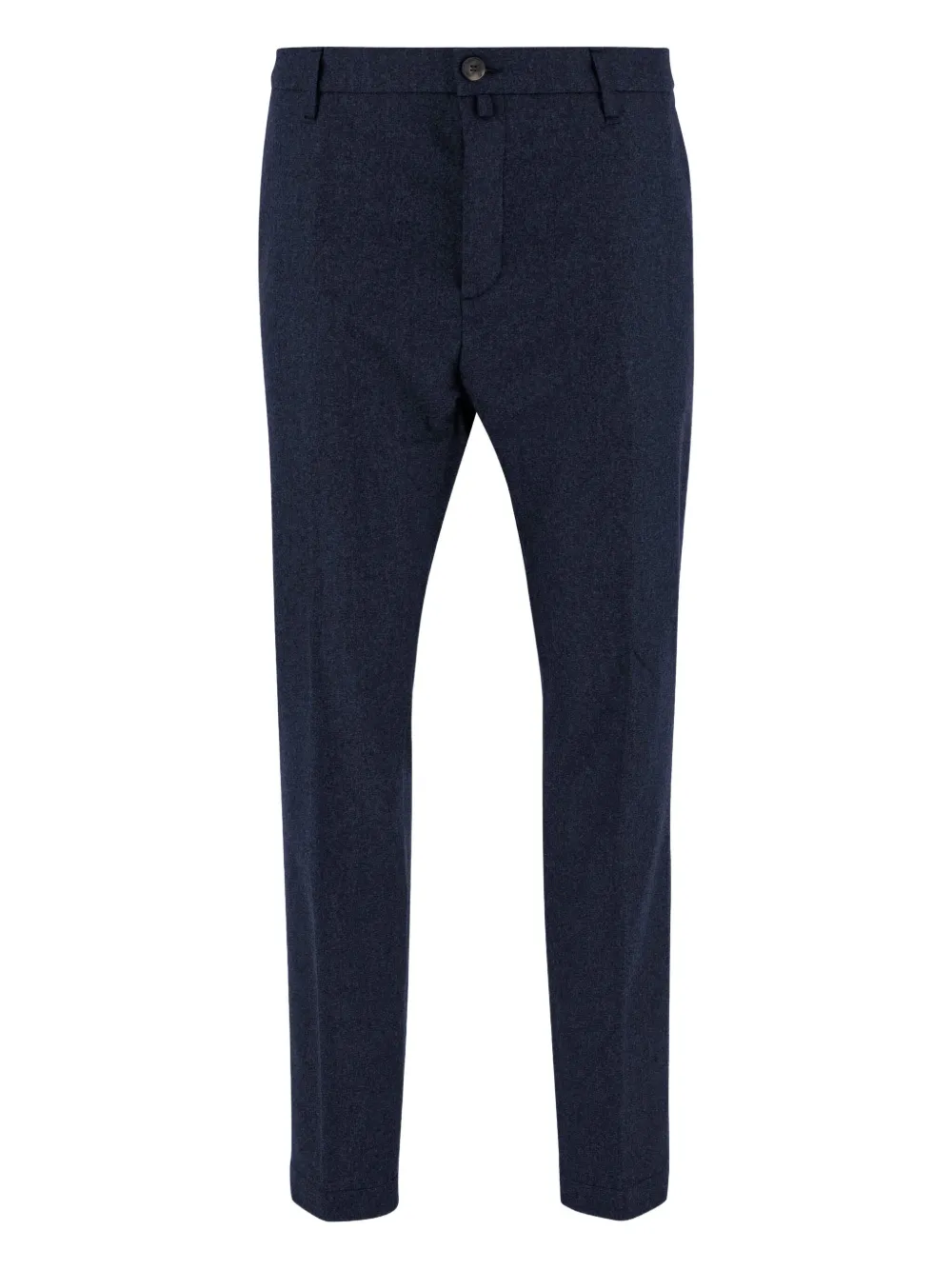 Jacob Cohen Pressed-crease Wool Trousers In Blue