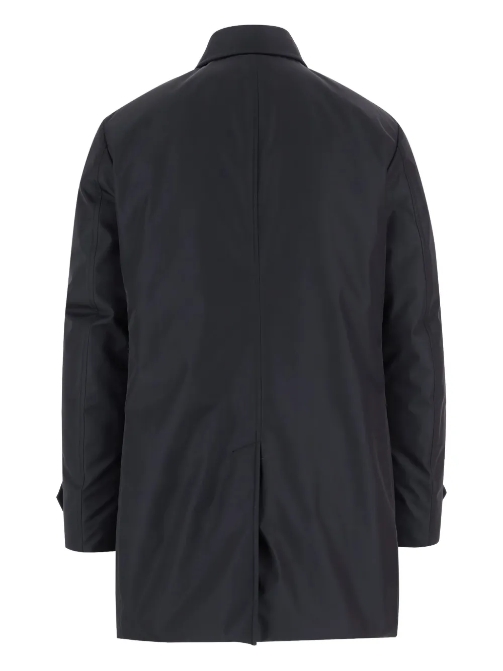 Moorer Single-breasted Short Coat In Blue