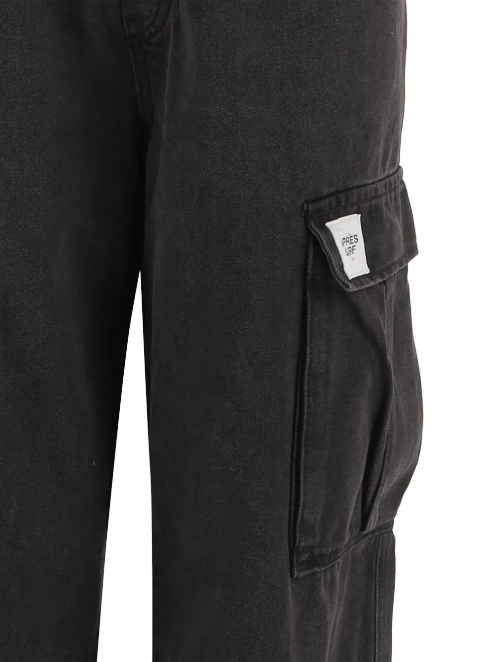 Après Surf Elasticated Cargo Jeans In Black