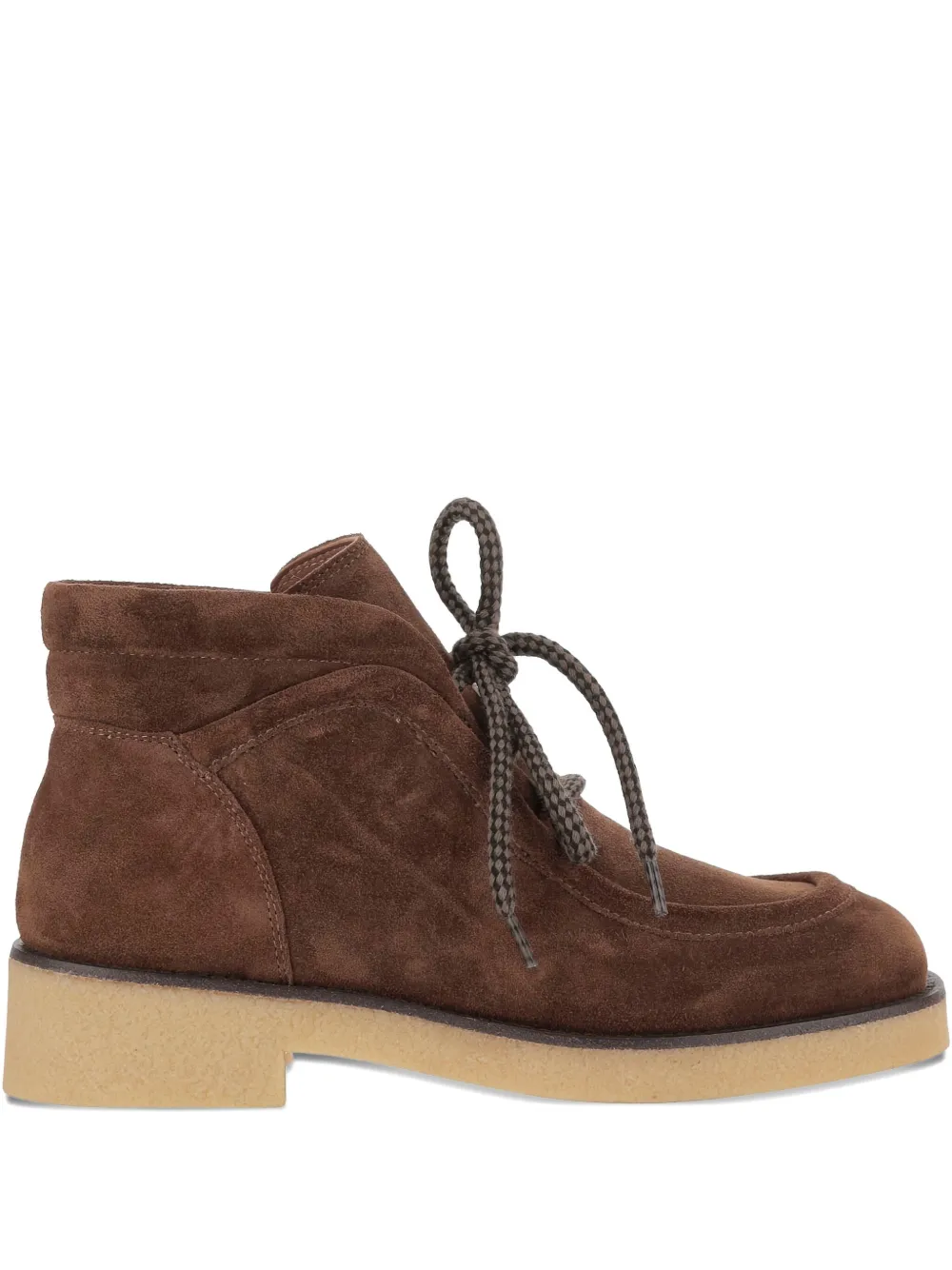 Sartore Lace-up Suede Boots In Multi