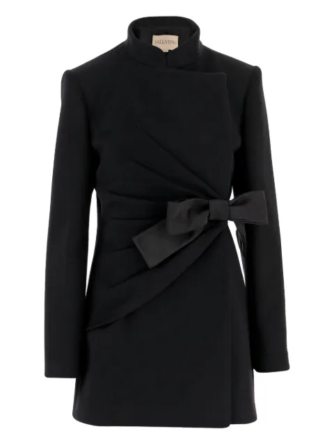 Valentino Garavani bow-detail wool-blend coat