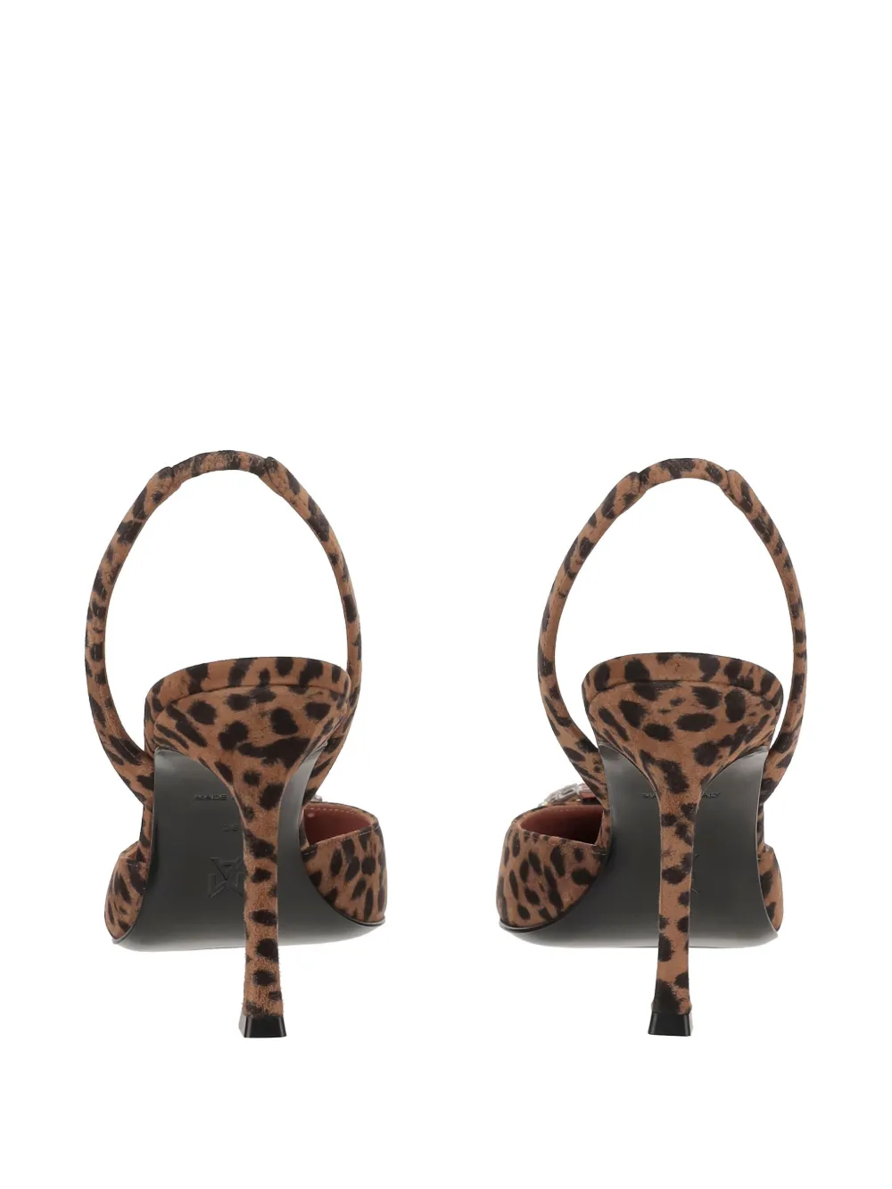 Amina Muaddi 90mm Begum pumps Brown