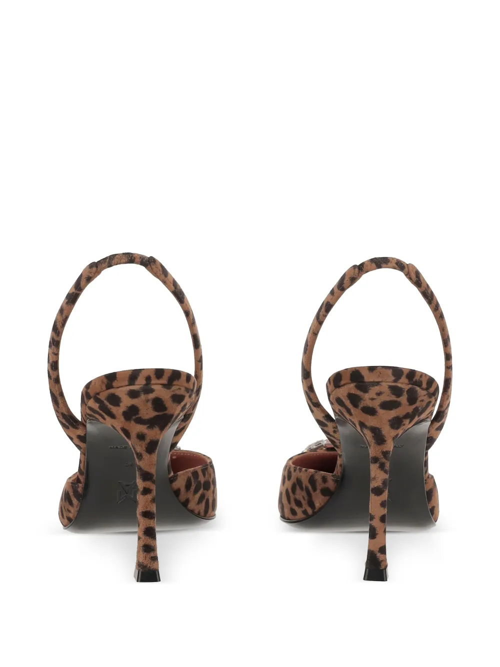 Amina Muaddi 90 mm Begum pumps Bruin