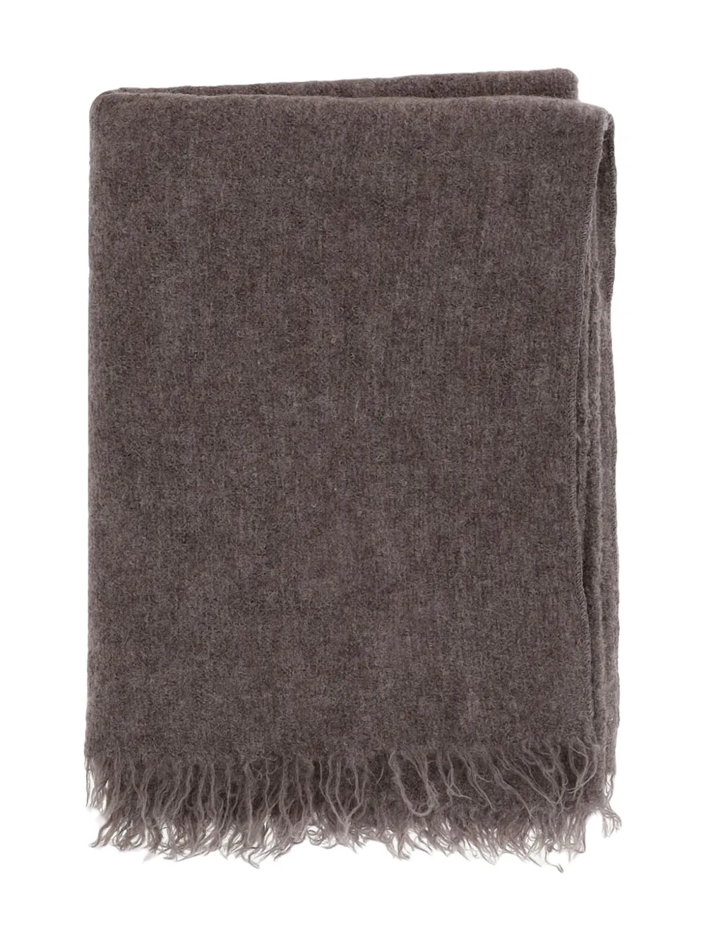 Lauren Manoogian Fringed Rectangular Scarf In Brown