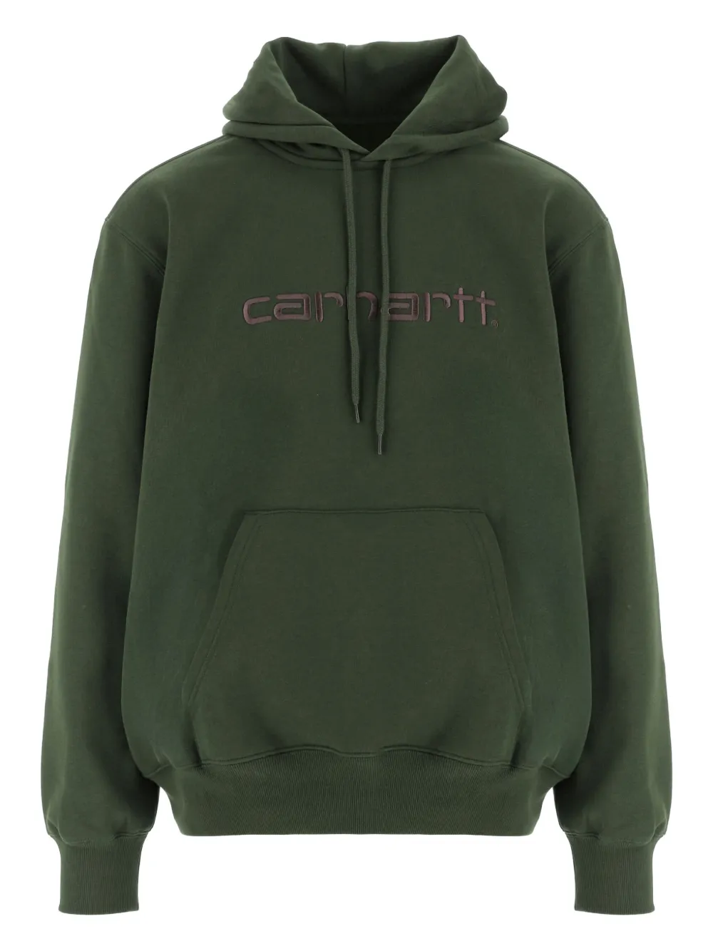 Carhartt WIP logo-embroidered hoodie | Green | Image 1