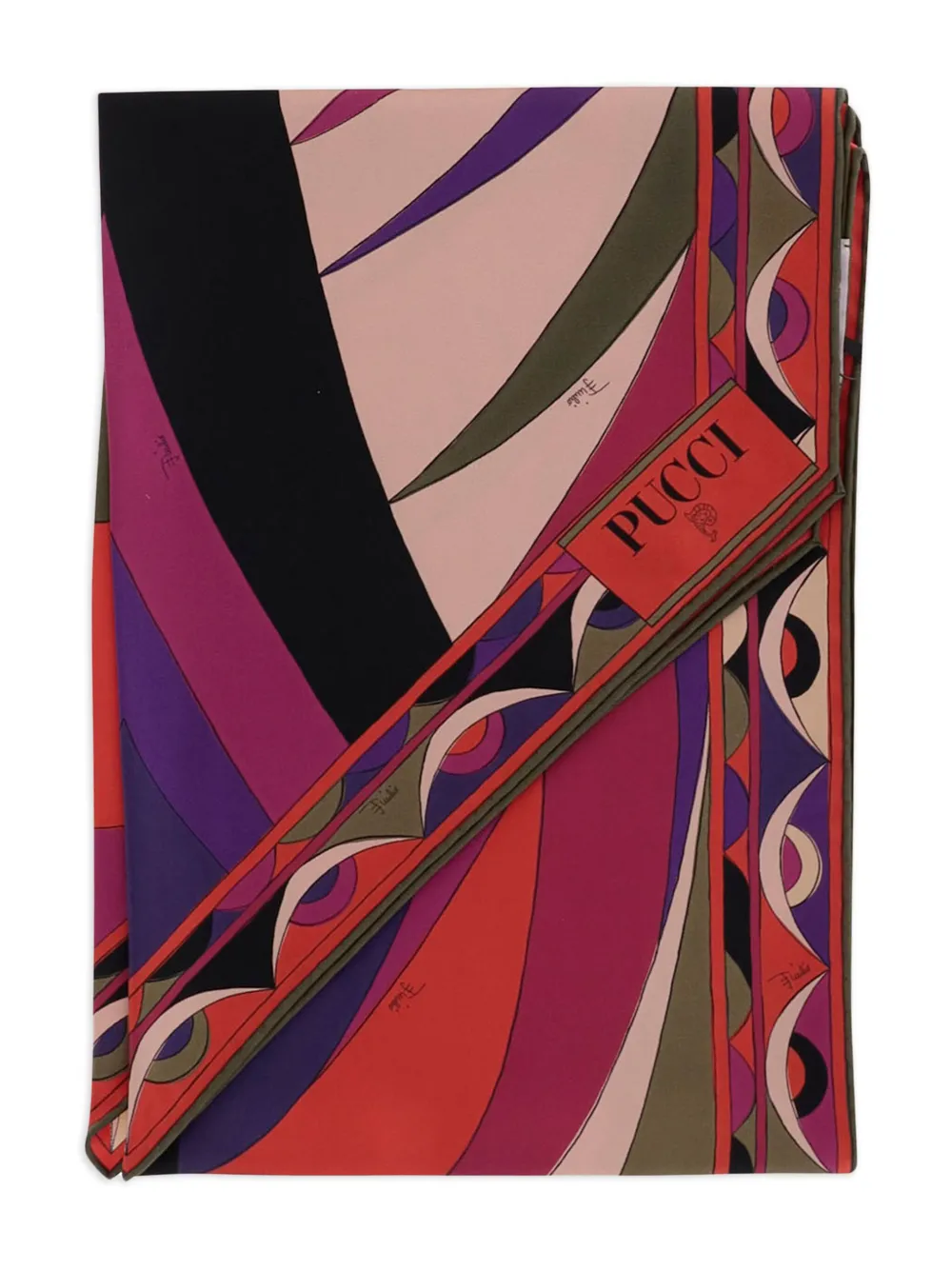 Pucci Vivara-print Silk Scarf In Multi