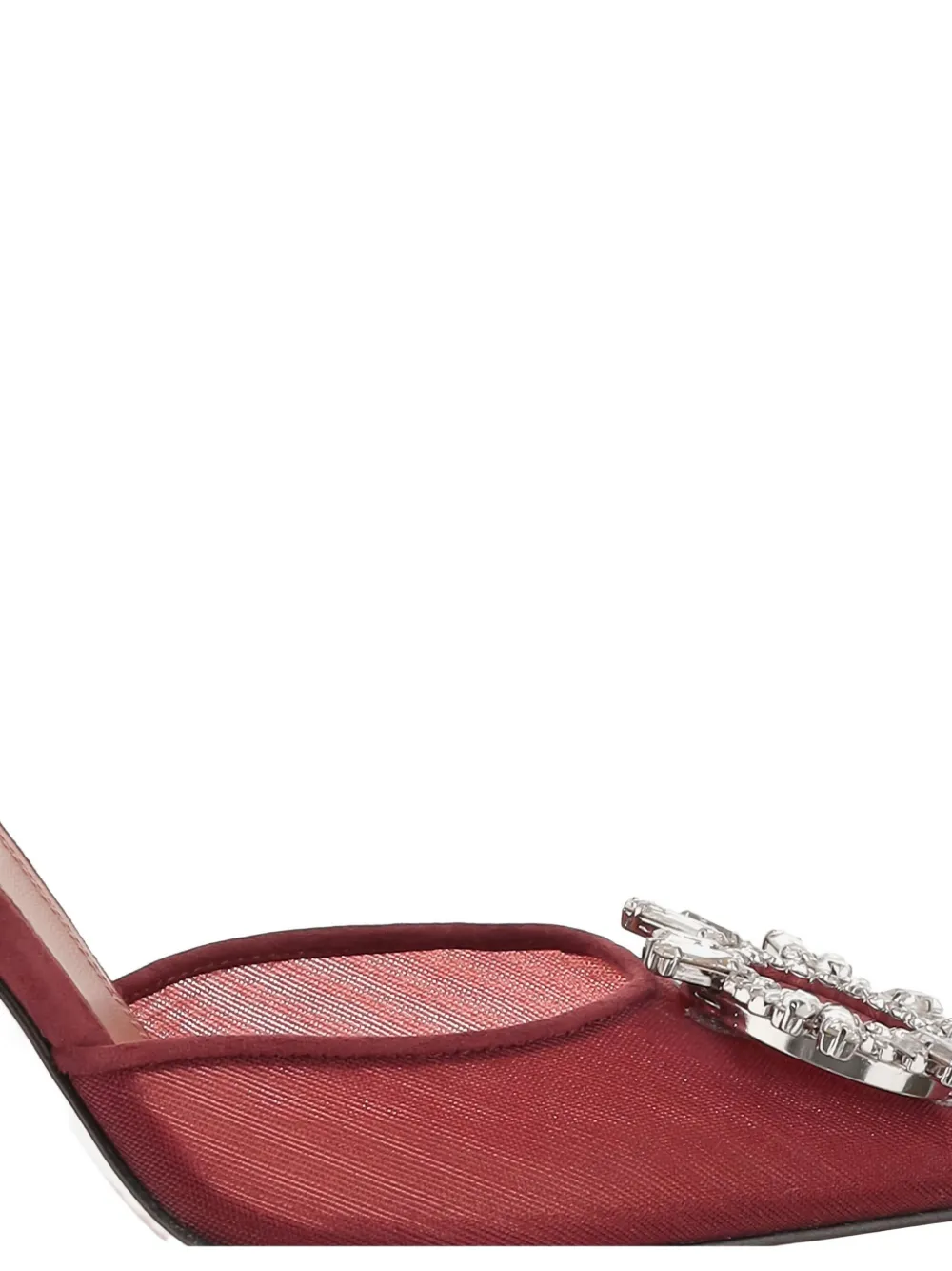 Amina Muaddi 95 mm Begum pumps Rood