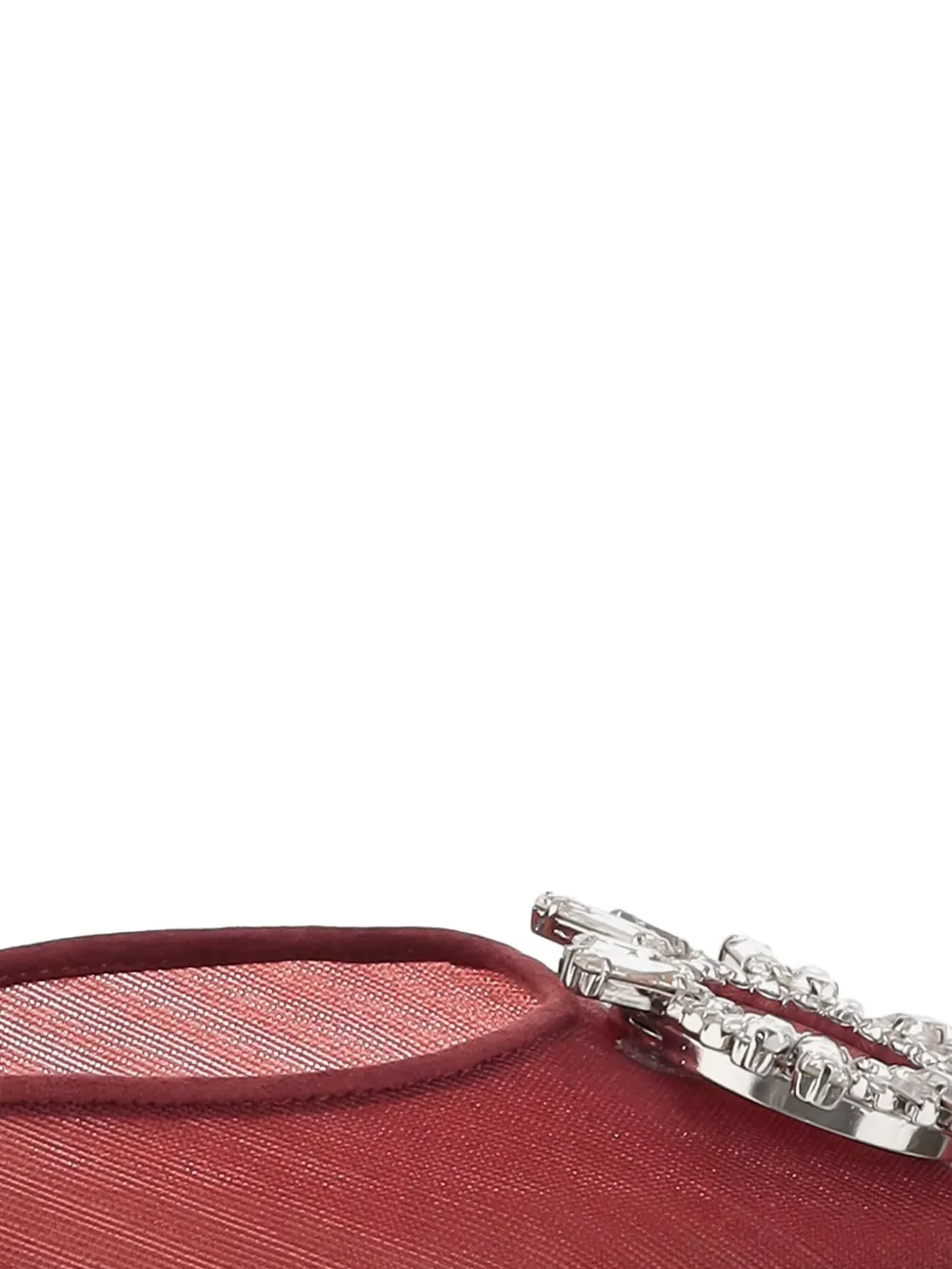 Amina Muaddi 95 mm Begum pumps Rood