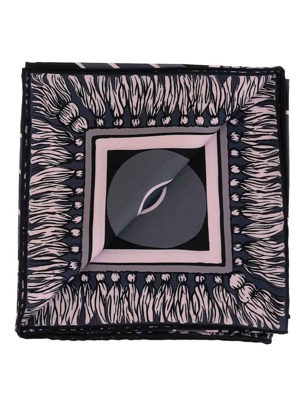 PUCCI geometric-print scarf - ブラック PUCCI geometric-print scarf - ブラック
