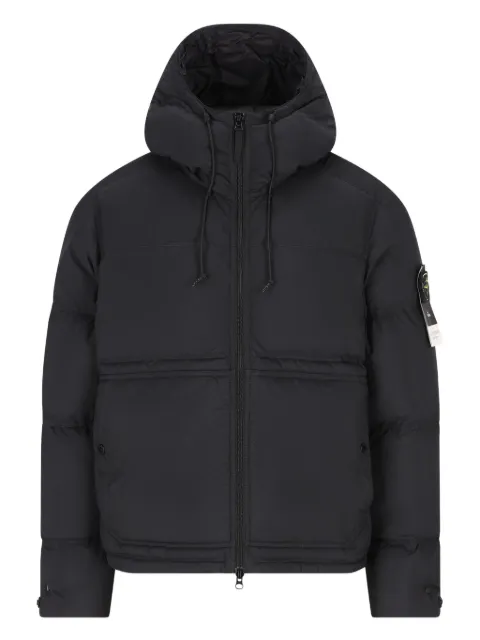 Stone Island hooded quilted puffer jacket