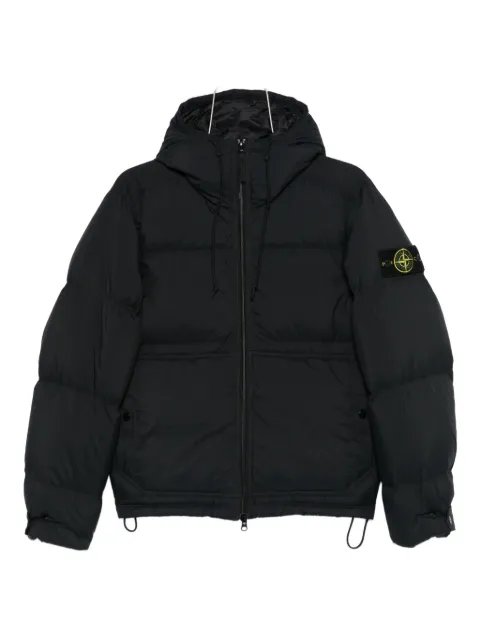 Stone Island hooded quilted puffer jacket