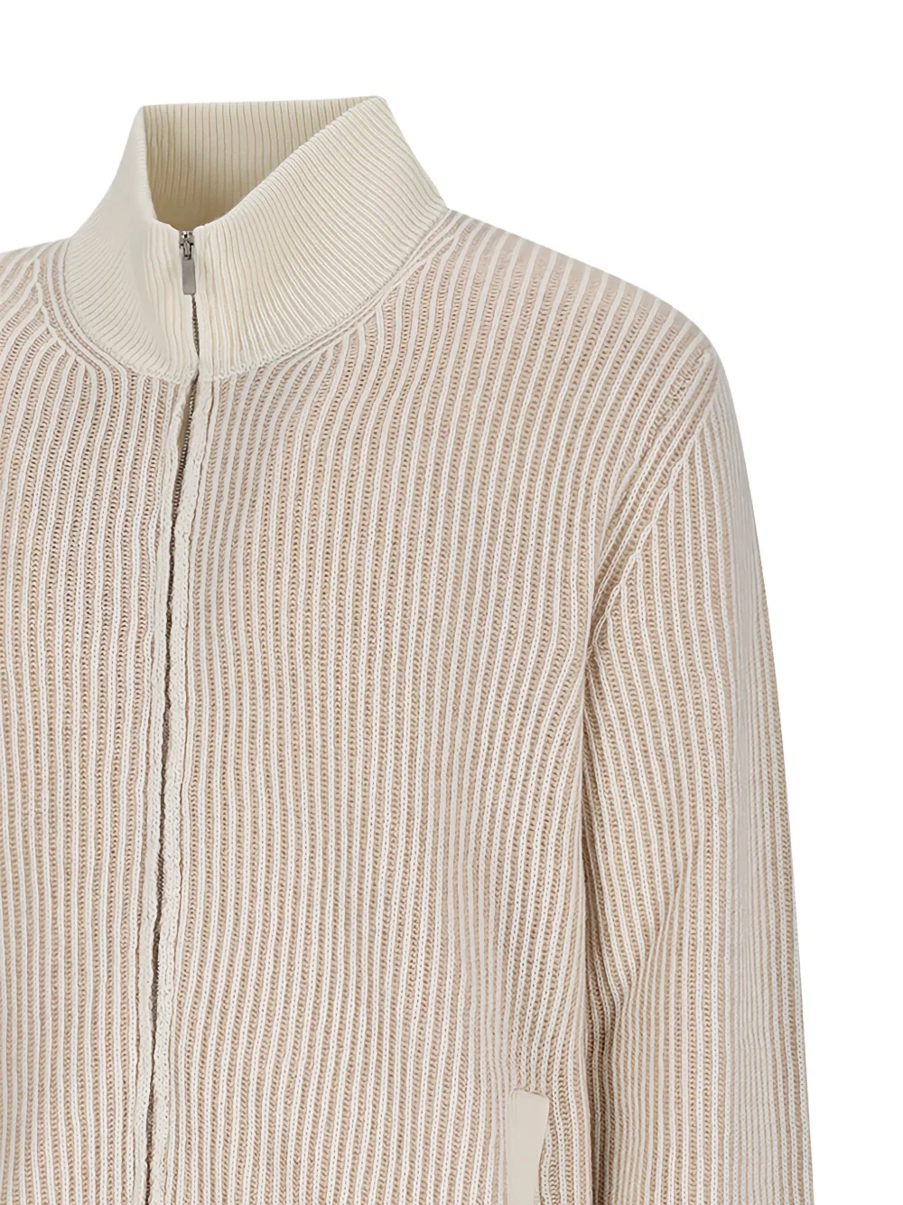 Lardini Vest met rits Beige