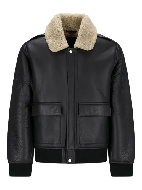 Calvin Klein shearling-collar bomber jacket