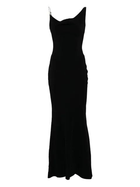Mugler cowl-neck dress