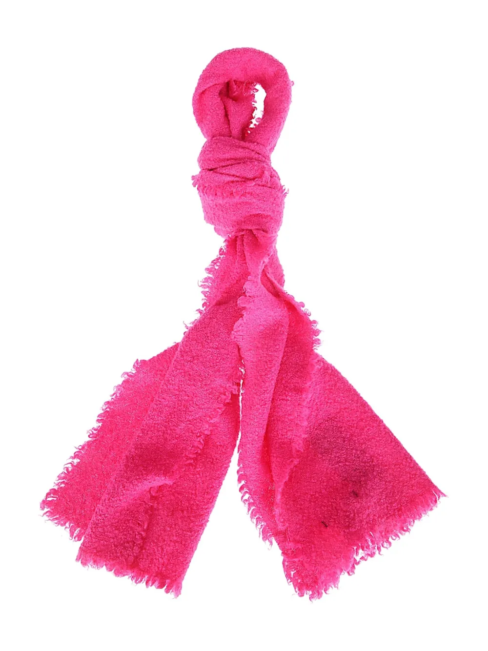 Faliero Sarti Frayed Alexina Scarf In Pink