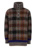 Missoni plaid high-neck sweater - Brown
