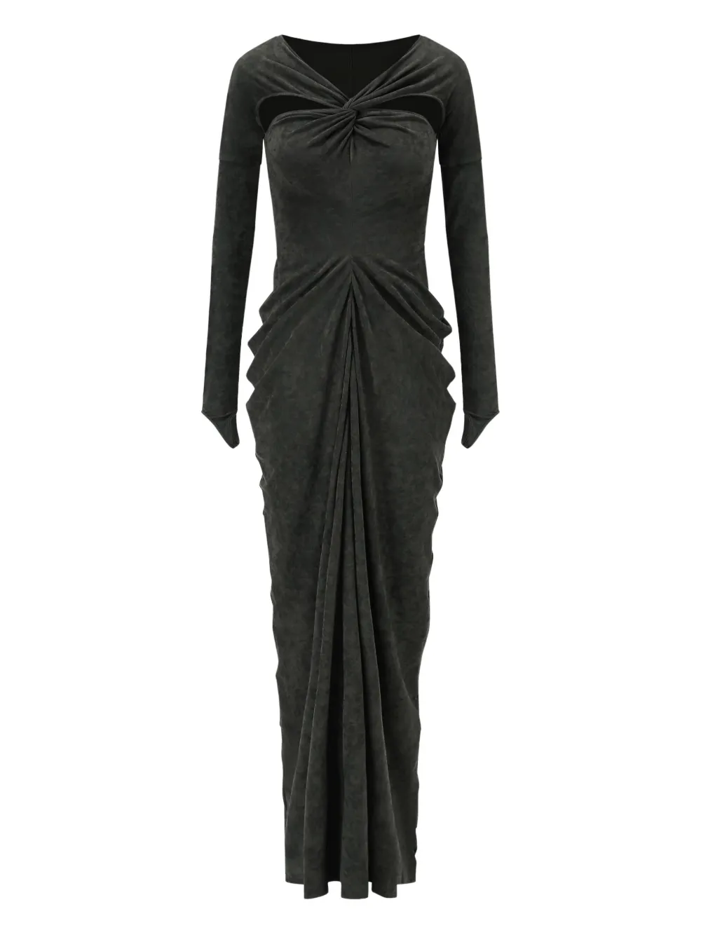 OUDE WAAG draped twist-detail maxi dress | Blue | Image 1