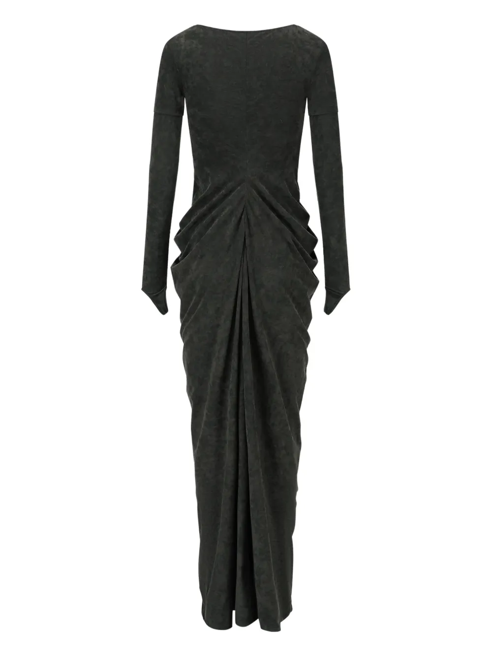 OUDE WAAG draped twist-detail maxi dress - Blauw