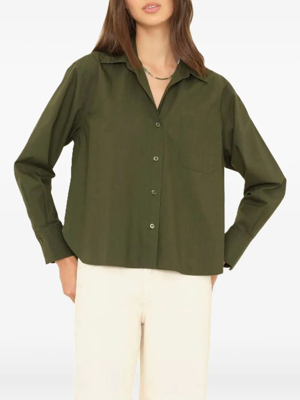 Xirena cotton shirt - Groen