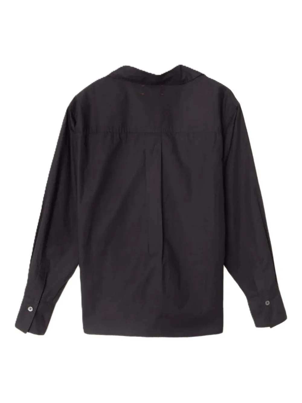 Xirena long-sleeved cotton shirt - Zwart