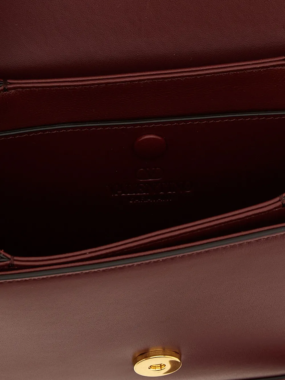 Valentino Womens Brick Ruby 9to5 Small Leather Shoulder Bag In Red