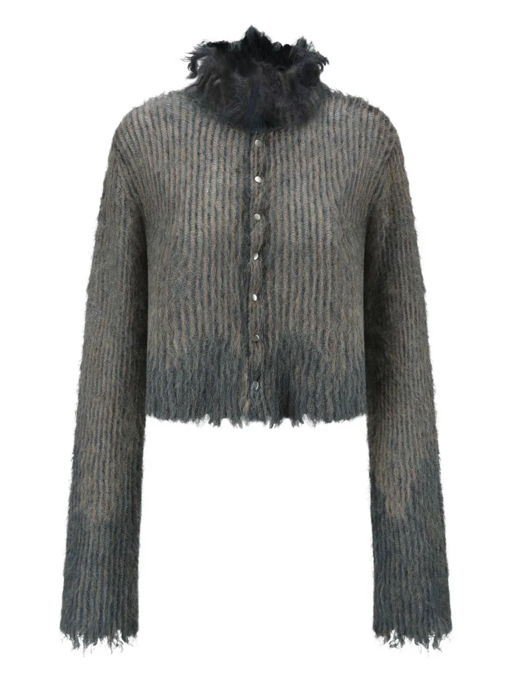 OUDE WAAG frayed-trim jacket | Grey | Image 1