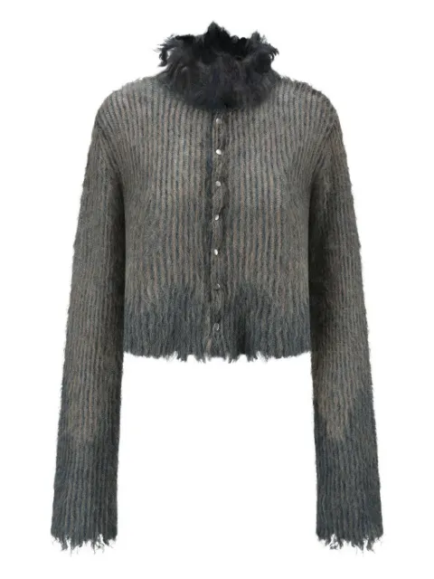 OUDE WAAG frayed-trim jacket
