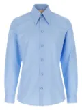 Valentino Garavani pointed-collar cotton shirt - Light Blue