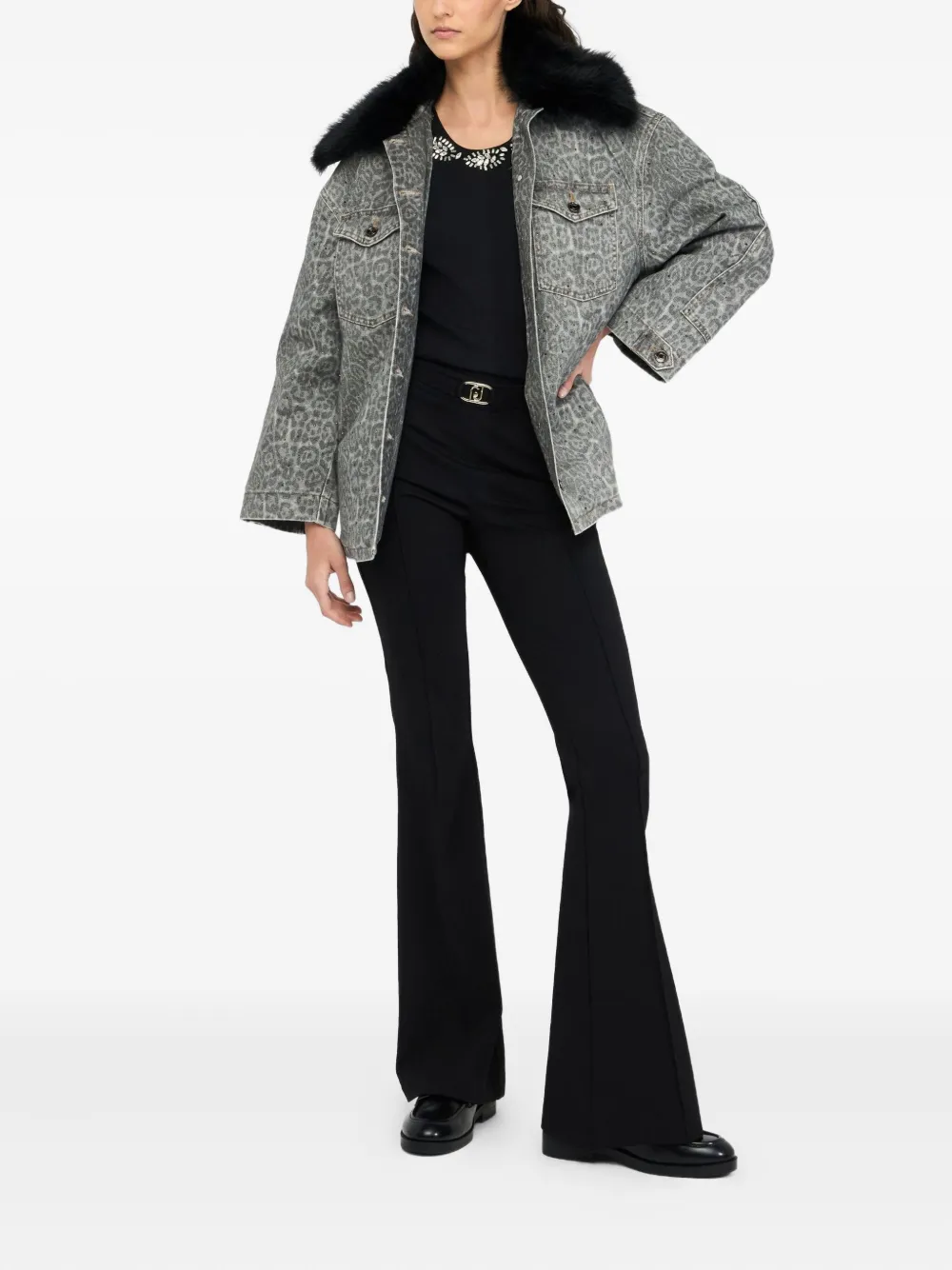 LIU JO animal-print jacket | Denim Jackets | Image 2