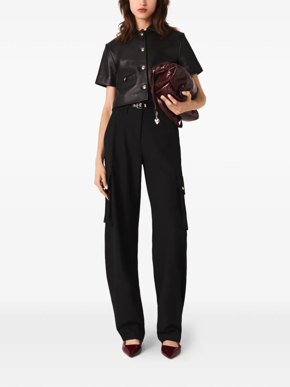 Maje buckled cargo pants | Tapered Pants | Image 2