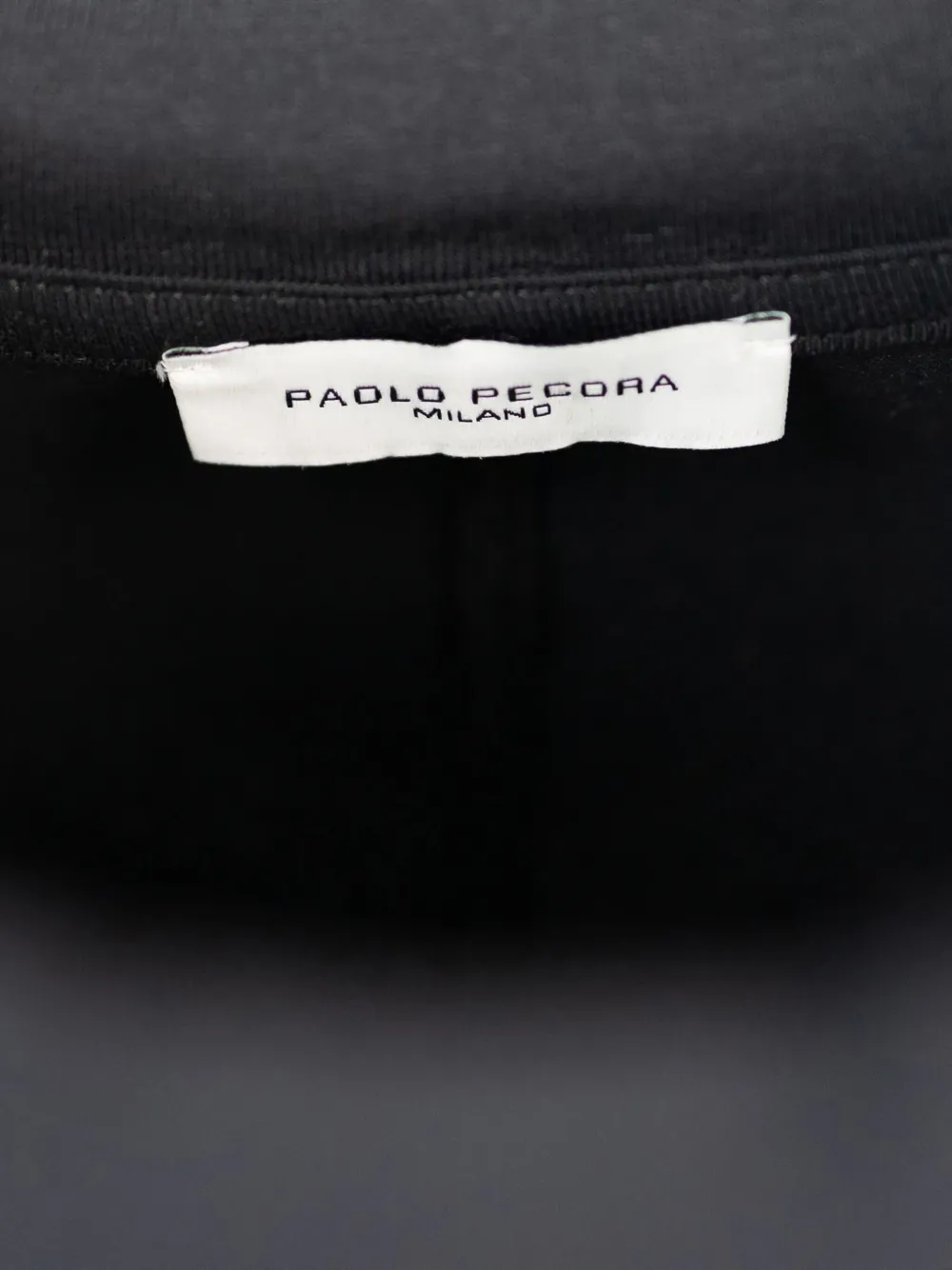 Paolo Pecora Katoenen T-shirt met korte mouwen Zwart