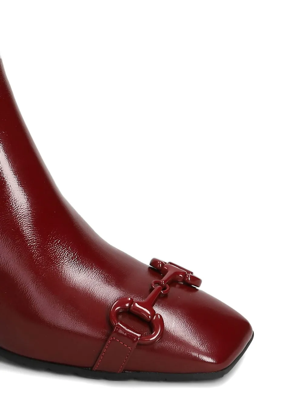 mara bini Laarzen met vierkante neus en gesp Rood