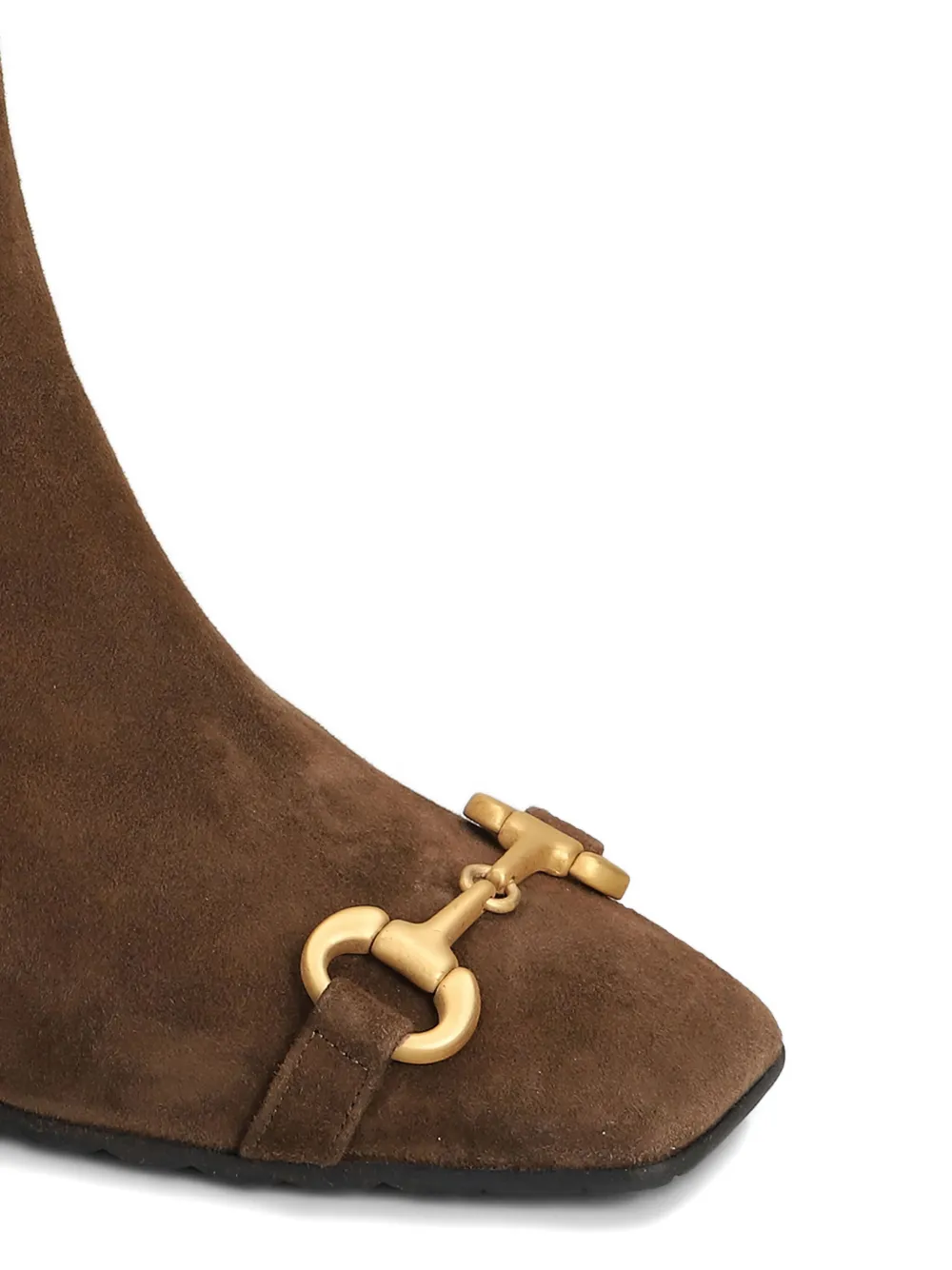 Mara Bini Horsebit Block-heel Boots In Brown