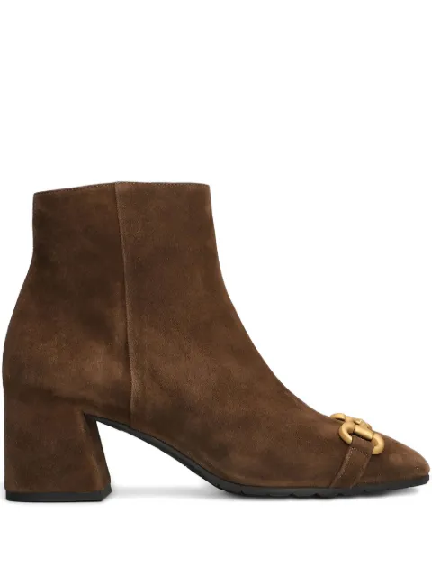 mara bini horsebit block-heel boots