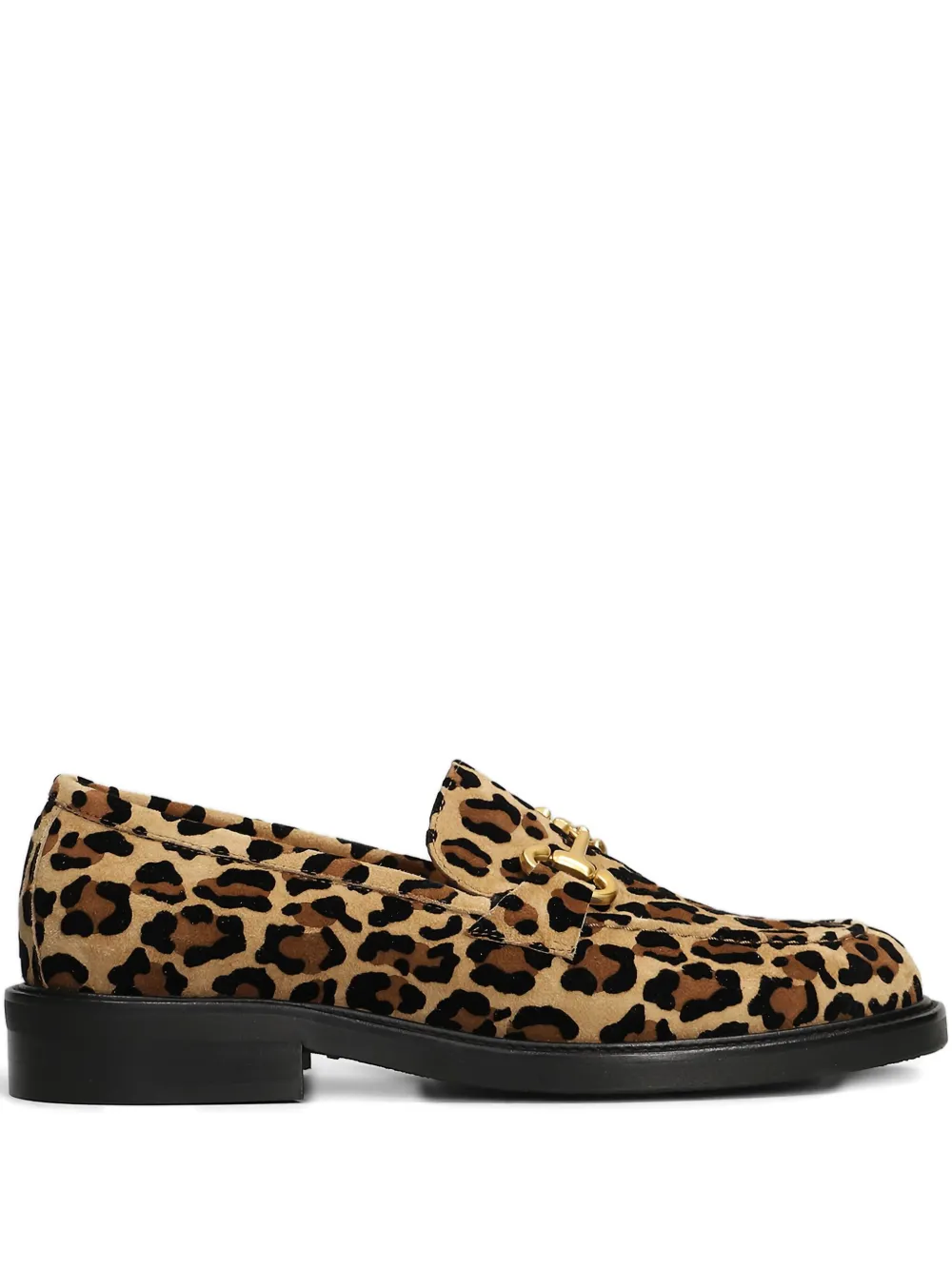 Mara Bini Frida Animal-print Loafers In Neutral