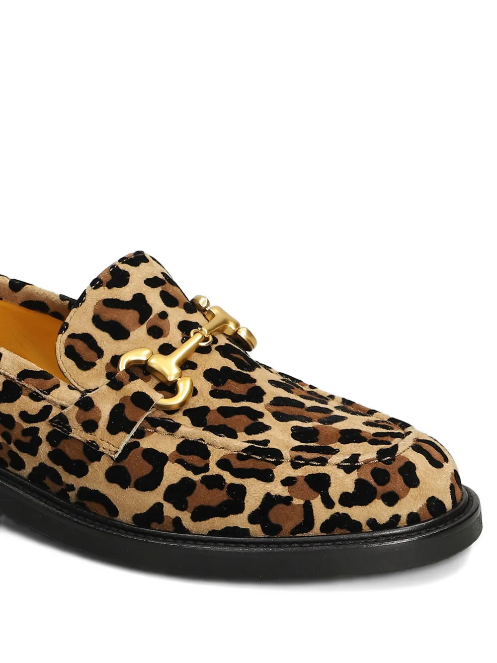 mara bini Frida loafers met dierenprint Beige