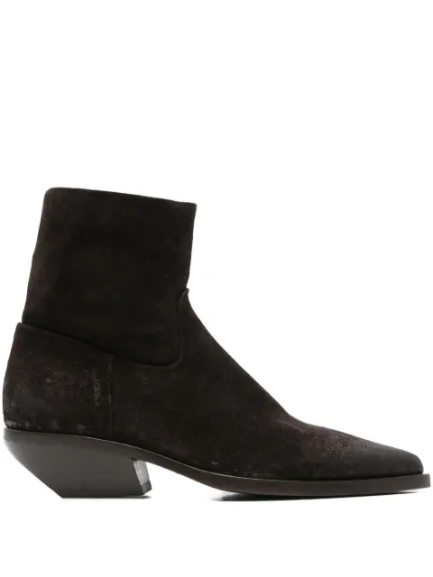 Elena Iachi pointed-toe suede ankle boots
